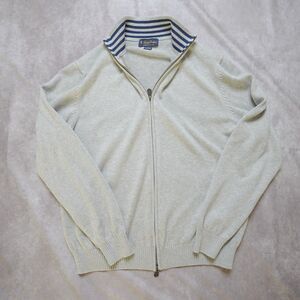Brooks Brothers Supima Cotton Full Zip Preppy Cardigan Sweater - Men’s Large